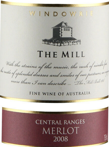 文多瑞磨坊梅洛干红Windowrie The Mill Merlot