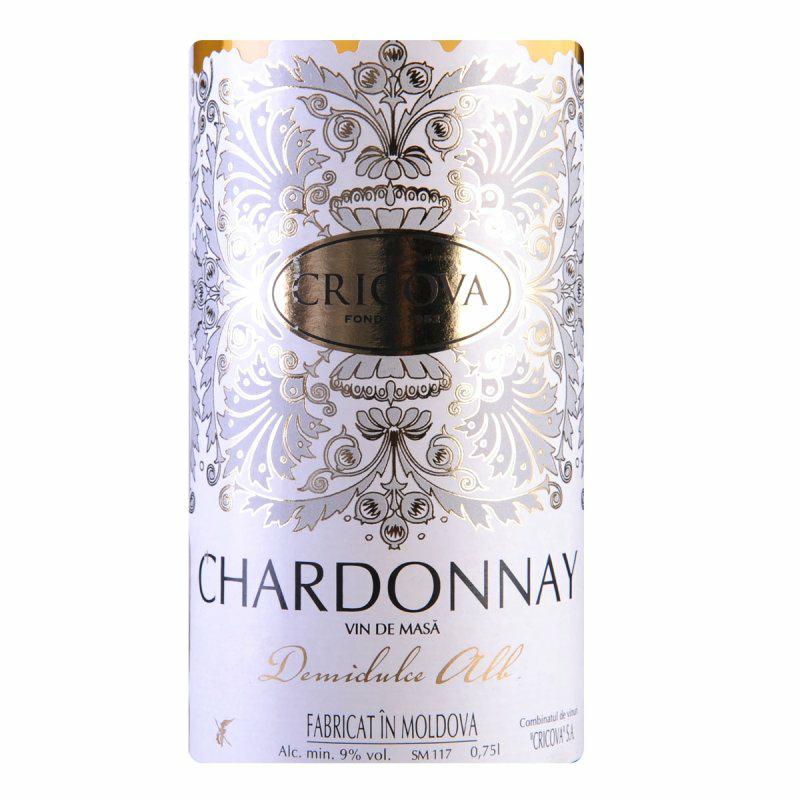 克里克瓦酒庄花边系列霞多丽半甜白cricova chardonnay