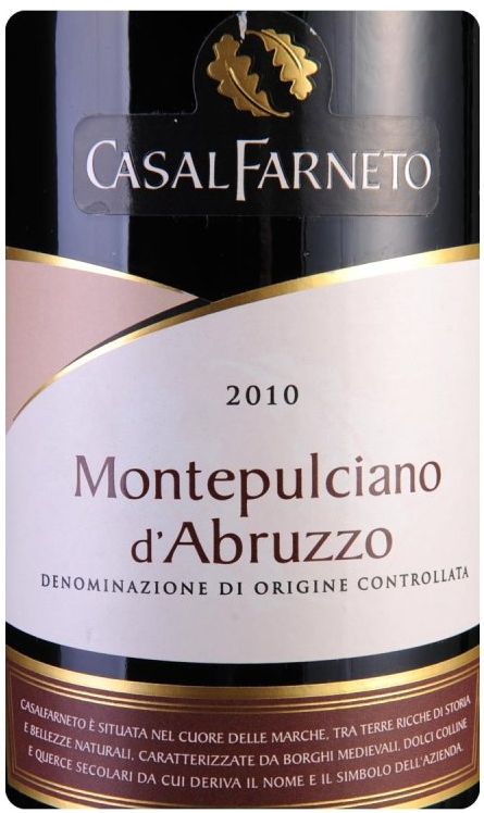 阿布鲁佐蒙特齐亚诺干红casal farneto montepulciano d'abruzzo