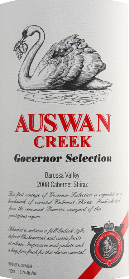 天鹅庄总督之选干红Auswan creek Governor Selection