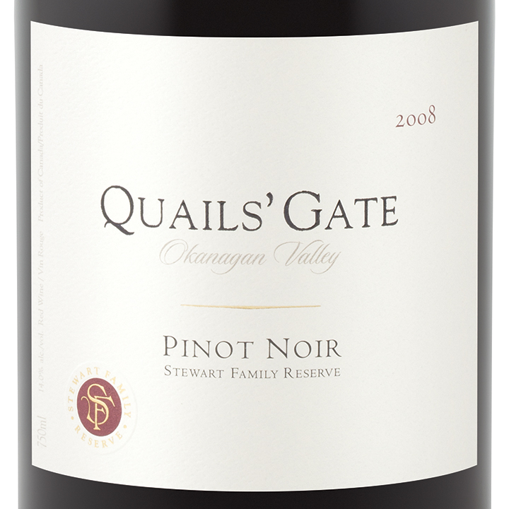 魅尔斯堡斯图尔特家族珍藏黑皮诺干红Quails’ Gate Stewart Family Reserve Pinot Noir