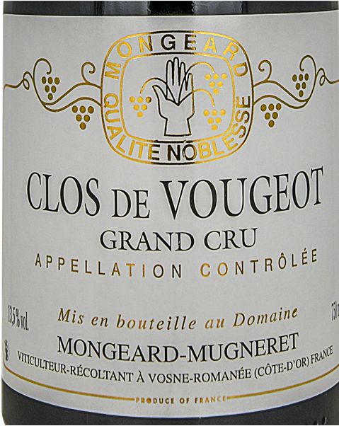 奇梦伏旧特级园干红Domaine Mongeard Mugneret Clos de Vougeot Grand Cru