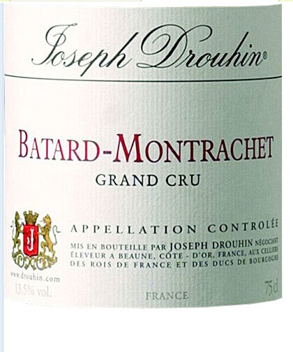 约瑟夫杜鲁安巴塔-蒙哈榭园干白Joseph Drouhin Batard-Montrachet Grand Cru