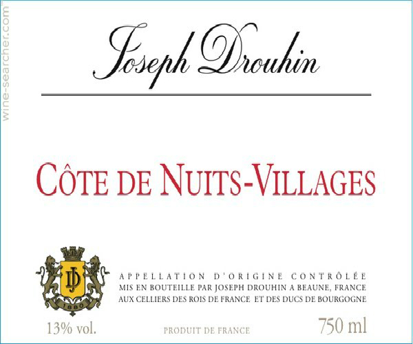 约瑟夫杜鲁安夜丘村庄级干红Joseph Drouhin Cote de Nuits-Villages