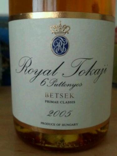 皇家托卡伊托凯阿苏6号贵腐甜白The Royal Tokaji Wine Company Tokaji Betsek Aszu 6 Puttonyos