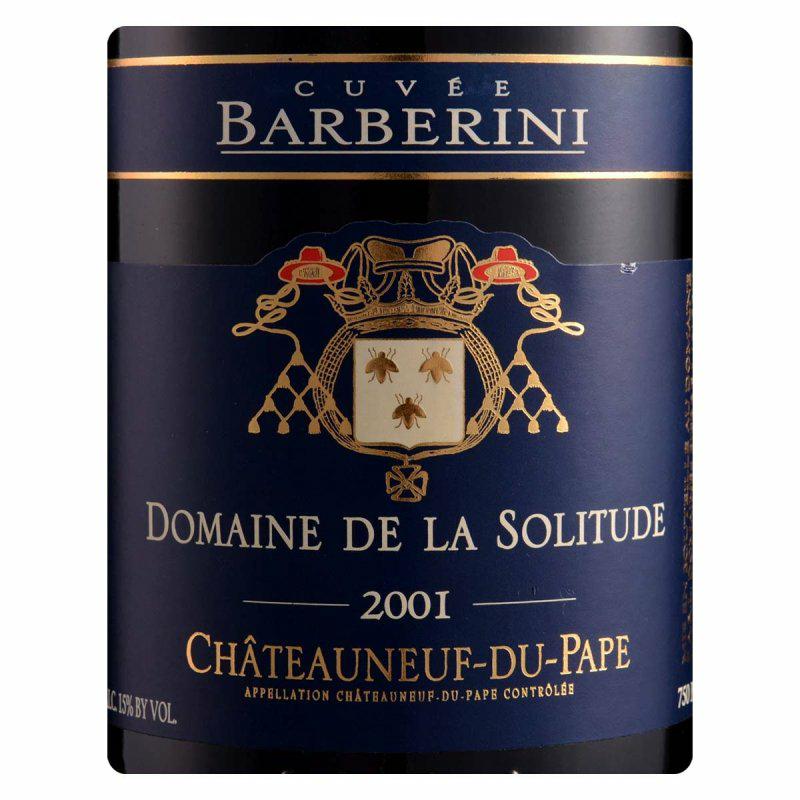 三蜂庄教皇新堡蓝蜂红葡萄酒Domaine de la Solitude Chateauneuf du pape Barberini Rouge