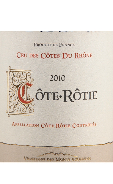 傲葡山庄露迪山麓干红Monts d'aubune Cote Rotie