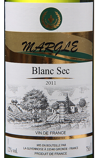 麦戈干白Margle Blanc Sec