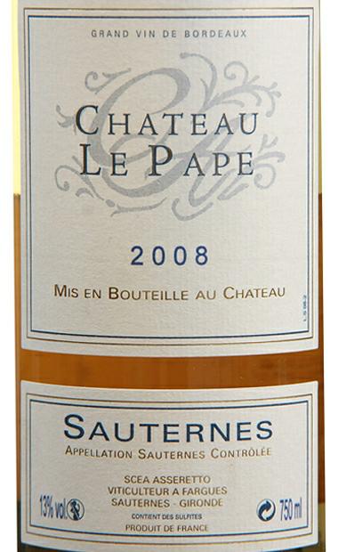 教皇古堡贵腐Chateau Le Pape