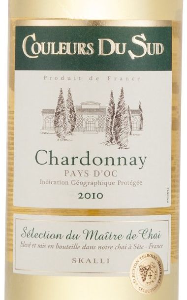 美郡莎当妮干白Couleurs Du Sud Chardonnay