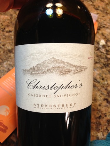 石街亚历山大山堡克里斯朵夫赤霞珠干红Stonestreet Alexander Mountain Estate Christopher's Cabernet Sauvignon