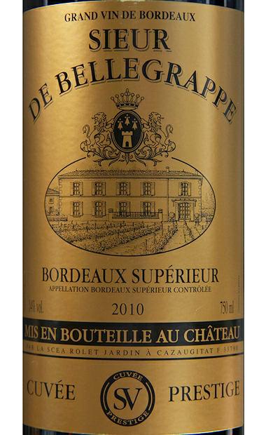 金标赛尔干红Sieur De Bellegrappe Bordeaux Superieur