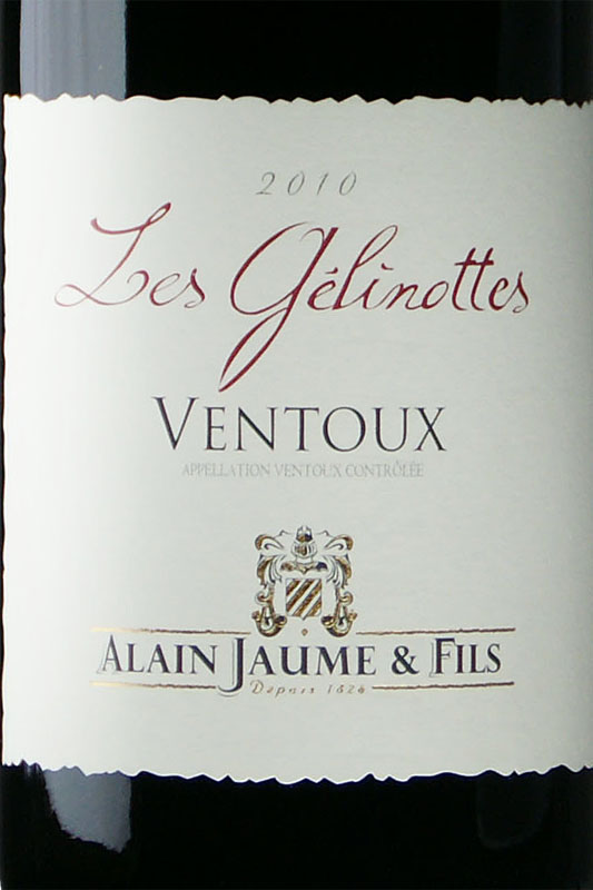 叶丽罗凡杜山干红Alain Jaume & Fils Domaine Grand Veneur Cotes du Ventoux Les Gelinottes