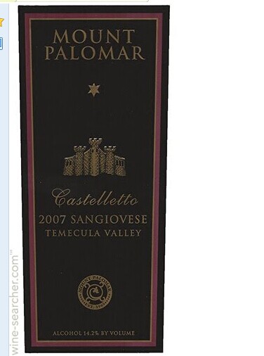 帕洛玛桑娇维赛干红Palomar Sangiovese