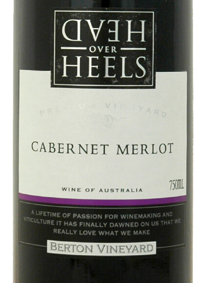 伯顿园颠覆系列赤霞珠-梅洛混酿干红Berton Vineyard Head Over Heels Cabernet Merlot