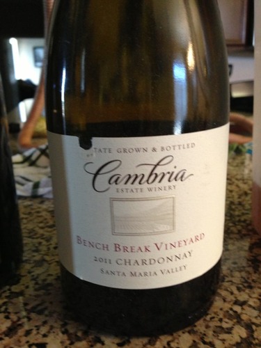 坎布瑞本奇霞多丽干白Cambria Bench Break Vineyard Chardonnay