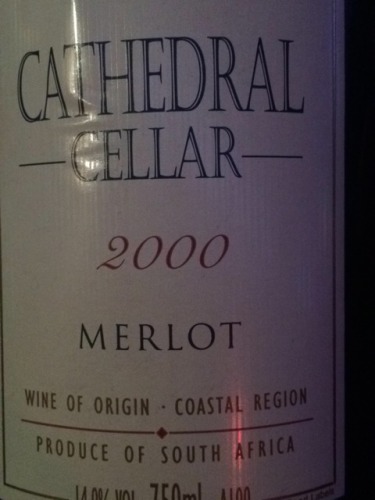 KWV教堂地窖梅洛干红KWV Cathedral Cellar Merlot