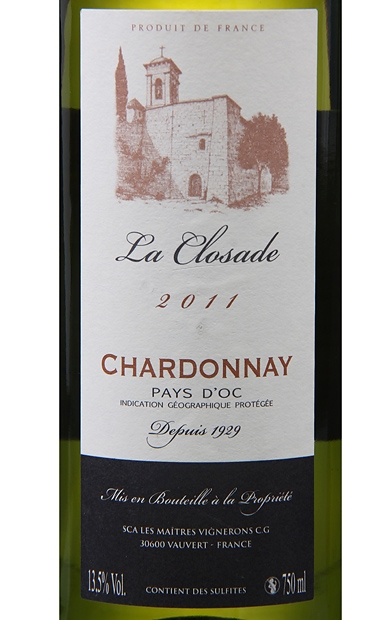 科罗萨霞多丽干白La Closade Chardonnay