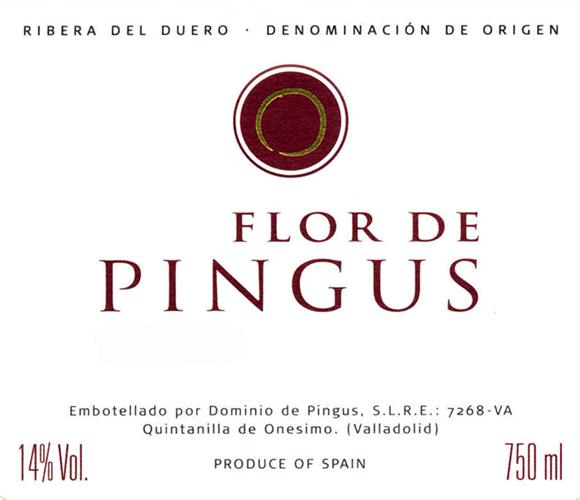 平古斯副牌派斯干红Dominio de Pingus Flor de Pingus Tinto del Pais