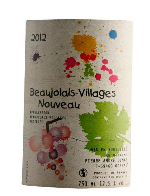 薄若莱新酒杜马斯酒庄佳美村庄级干红Beaujolais Villages Nouveau Domaine Pierre Andre Dumas