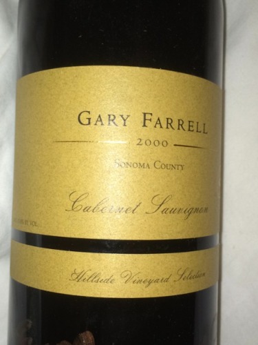 法雷尔山坡庄园赤霞珠干红Gary Farrell Hillside Vineyard Cabernet Sauvignon