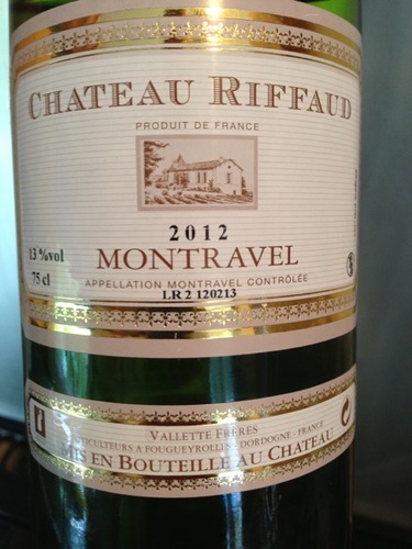 瑞福城堡干白Chateau Riffaud Montravel