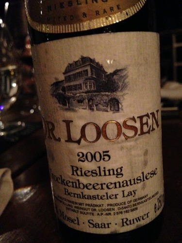 露森班卡斯特勒-雷伊园雷司令逐粒枯萄精选甜白Dr. Loosen Bernkasteler Lay Riesling Trockenbeerenauslese