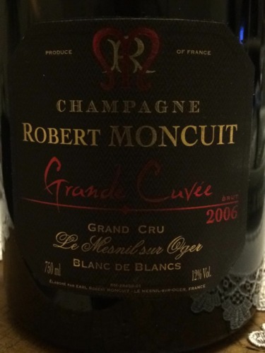 罗伯特梦苏特顶级特酿白中白干型香槟Robert Moncuit Grande Cuvee Blanc de Blancs Grand Cru Brut Millesime