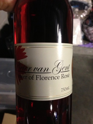 彼特万佛罗伦萨桃红Pieter van Gent Winery and Vineyard Flower of Florence Rose