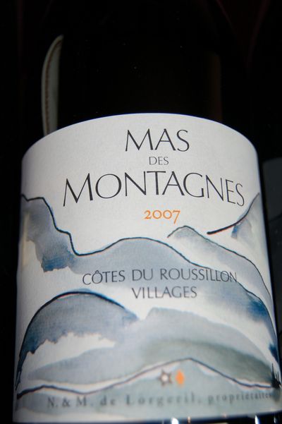 山地胡斯朗村庄风土和海拔干白Mas des Montagnes AOC Cotes du Roussillon Villages Terroirs d'Altitude Blanc