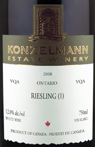 Konzelmann Estate Winery Riesling Icewine