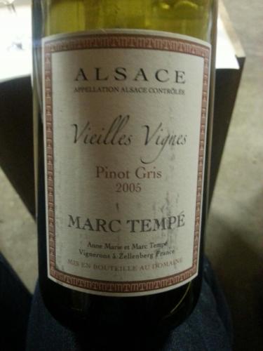 马克特佩酒庄老藤灰皮诺干白Domaine Marc Tempe Tokay Pinot Gris Alsace Vieilles Vignes