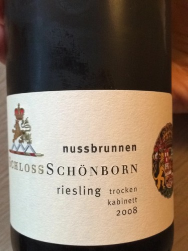 勋彭奴斯布朗园雷司令干型小房酒Schloss Schonborn Hattenheimer Nussbrunnen Riesling Kabinett Trocken