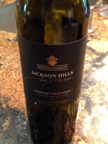 肯德-杰克逊’杰克逊山‘赤霞珠干红Kendall Jackson 'Jackson Hills' Cabernet Sauvignon