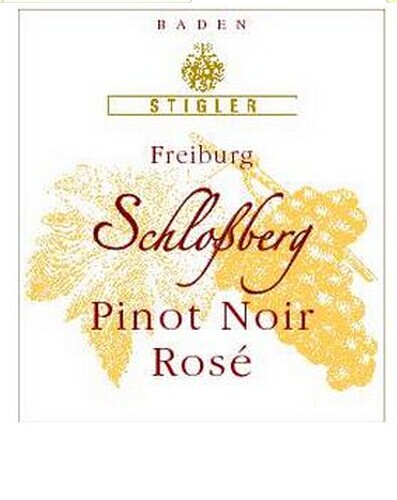 施蒂格勒城堡山黑皮诺迟摘干桃红Weingut Stigler Freiburg Schlossberg Pinot Noir Rose Spatlese trocken