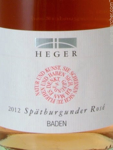 黑格黑皮诺桃红Weingut Dr. Heger Spatburgunder Weissherbst