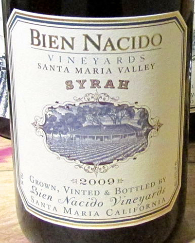 Benziger Syrah Santa Maria Valley Bien Nacido Vineyard Imagery Series