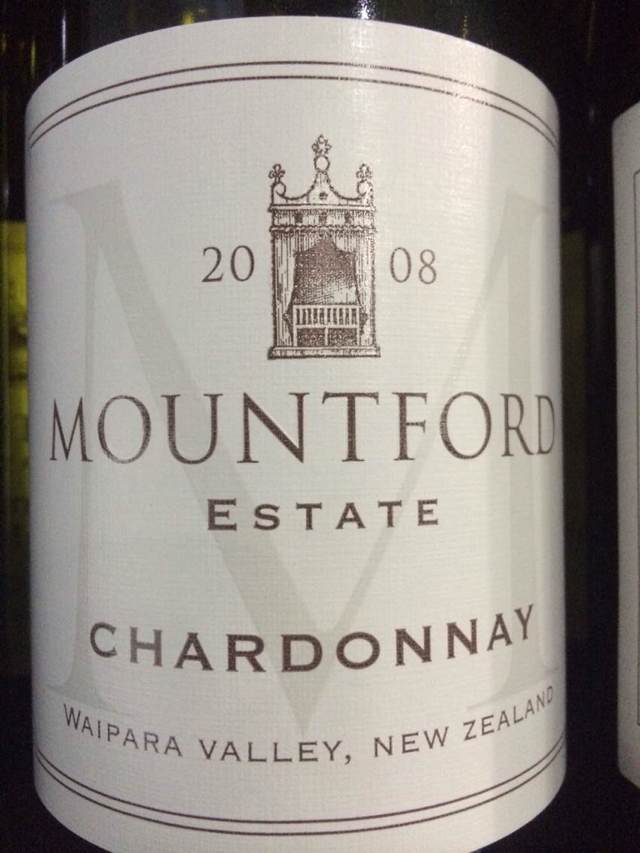 盲富山霞多丽干白Mountford Estate Chardonnay