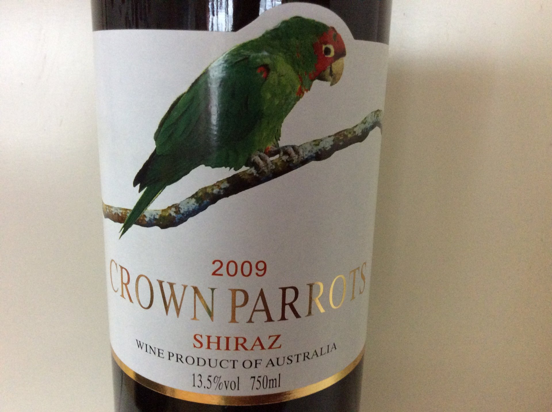 皇冠鹦鹉干红CROWN PARROTS SHIRAZ