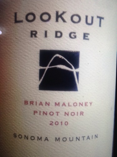 守望之山布莱恩黑皮诺干红Lookout Ridge Brian Maloney Pinot Noir