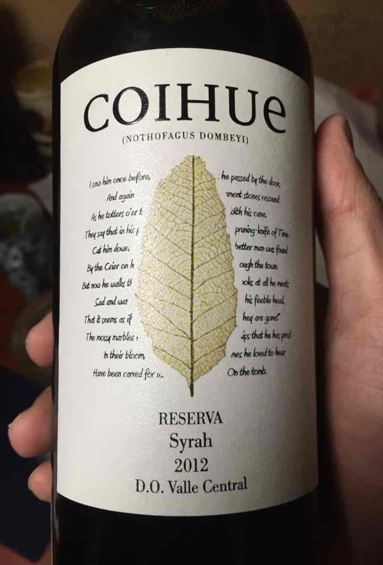 阿格莱歌汇珍藏西拉干红De Aguirre Bodegas Vinedos Coihue Reserve Syrah