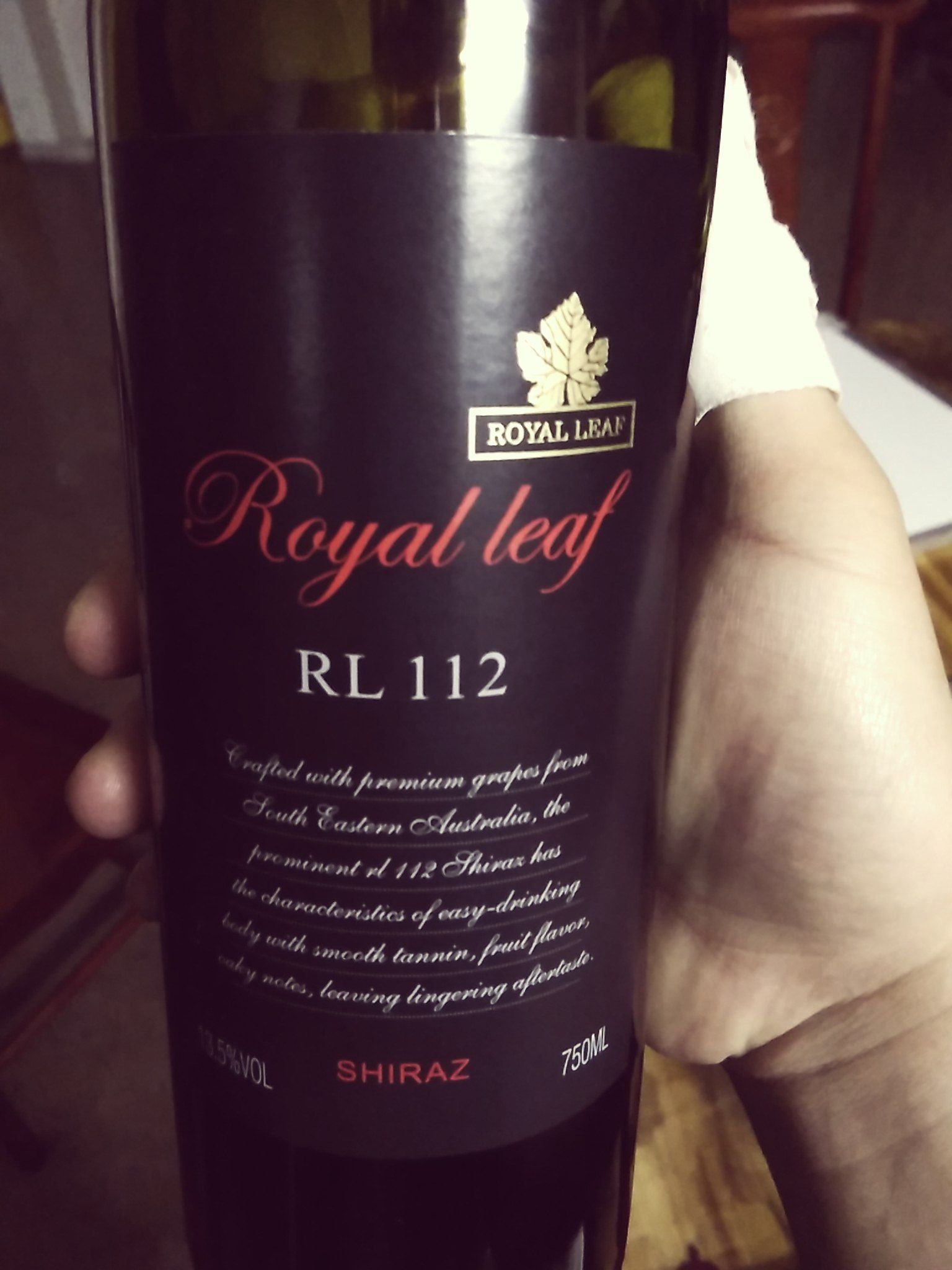 君叶西拉RL112干红Royal leaf Shiraz RL112