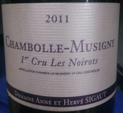 安溪酒庄香波蜜思妮一级园诺奥园干红Domaine Anne et Herve Sigaut Chambolle-Musigny 1er les Noiros