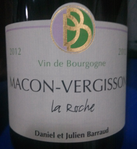 丹玛巴若酒庄马孔韦吉松产区大石园干白Daniel & Julien Barraud macon Vergisson La Roche