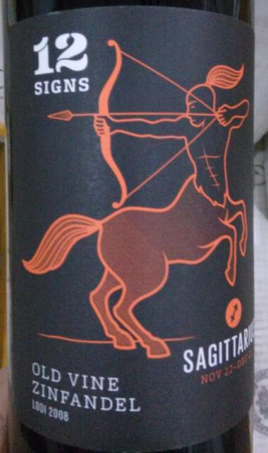 十二星座之人马座老藤仙粉黛干红12 Signs Sagittarius Old Vine Zinfandel