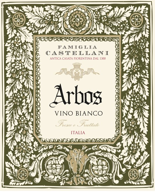 爱堡仕干白Famiglia Castellani Arbos Bianco