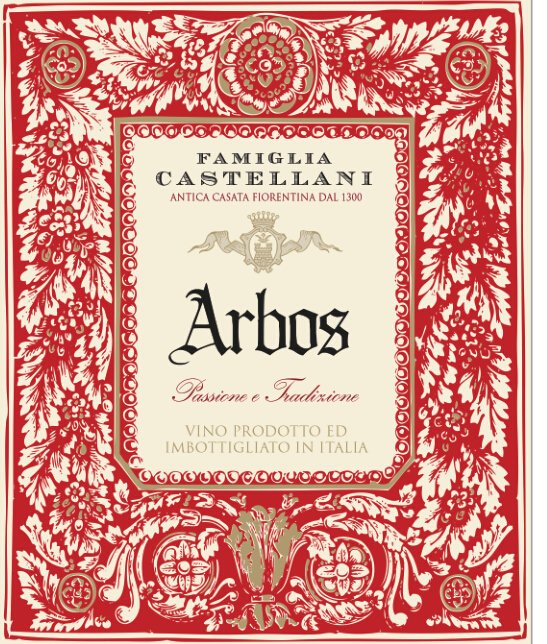 爱堡仕庄园干红Famiglia Castellani Tradition Arbos