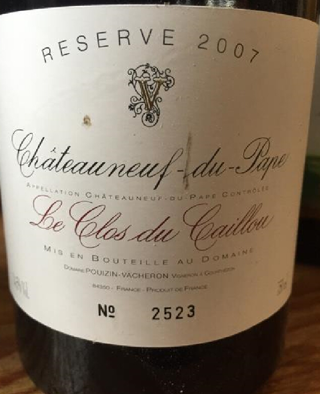 凯露酒庄珍藏教皇新堡红葡萄酒Domaine Le Clos du Caillou Châteauneuf du Pape Réserve