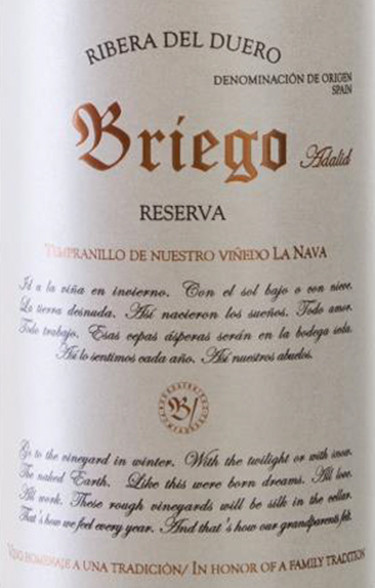 Bodegas Briego Reserva 