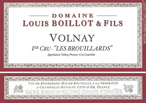 Domaine Louis Boillot Les Brouillards Volnay 1er 